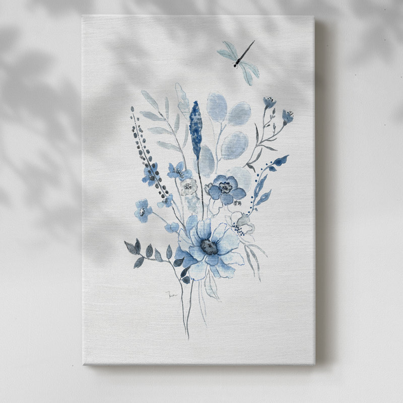 Indigo Gathering I -Gallery Wraraped Cavas, H 60 po x l 40 po