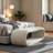 52.17" Chenille Upholstered Hollow Bench-236601495
