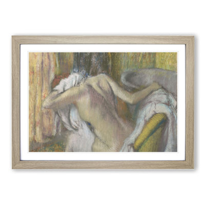 Nude Woman Drying Herself by Edgar Degas - Picture Frame Painting