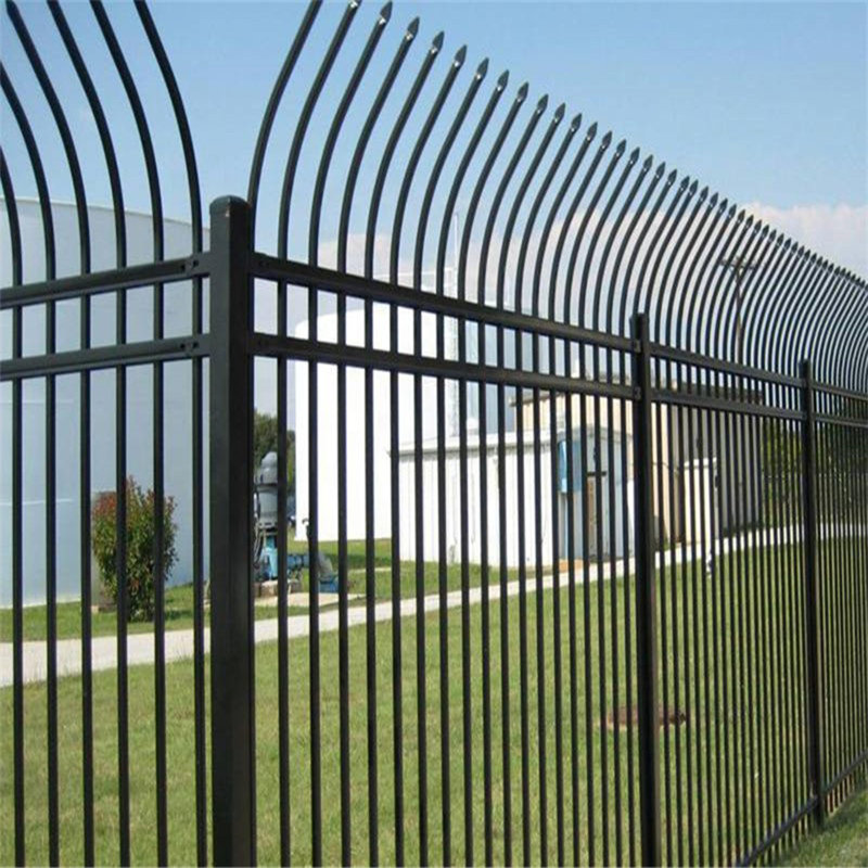 Ensembles de clôture en métal noir H 60 po x l 768 po