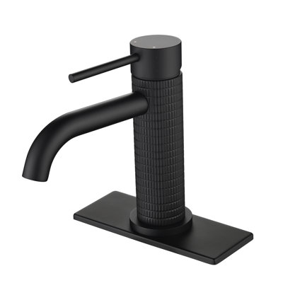 6-7/16“H Solid Brass Single Handle Bathroom Sink Faucet