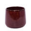 4 pots de fleurs en céramique de couleur haricot rouge, élégants pour le patio, le jardin, les rebords de fenêtre avec un drainage optimal pour garder les plantes idéales pour les pots de fleurs, avec un design minimaliste-811076850