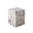 Ark Square Pedestal End Table In Genuine Viola Marble-100761608