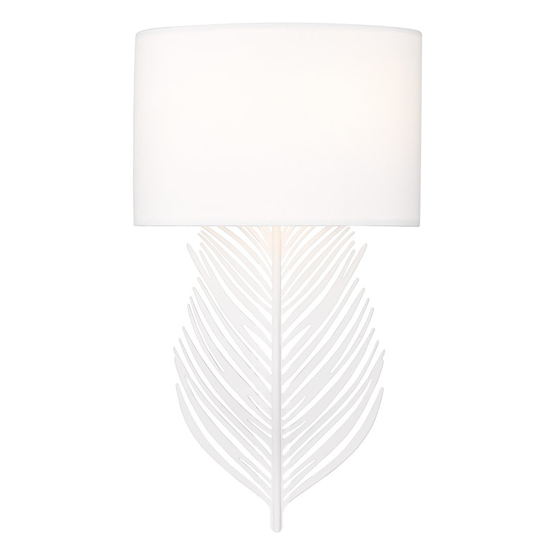 Applique murale en acier Ingelinde, Blanc mat