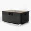 Rattan Fire Pit Table With Propane Tank Holder-114833151