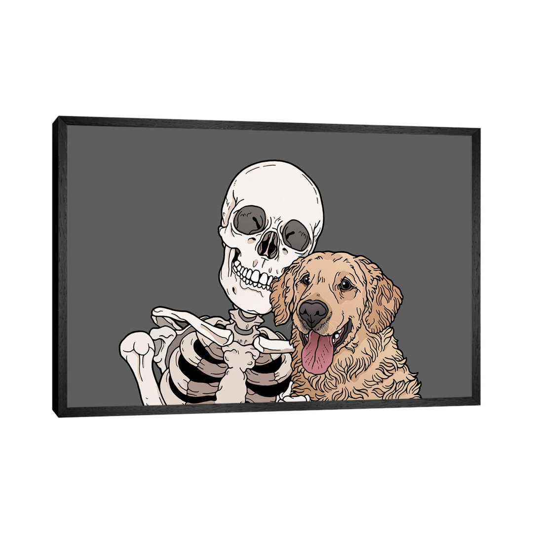 Retriever Friend von Tiina Menzel - Galerie-verpackte Leinwand Giclée