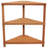 Turrella 3-Tier Brown Meranti Wood Outdoor Plant Stand