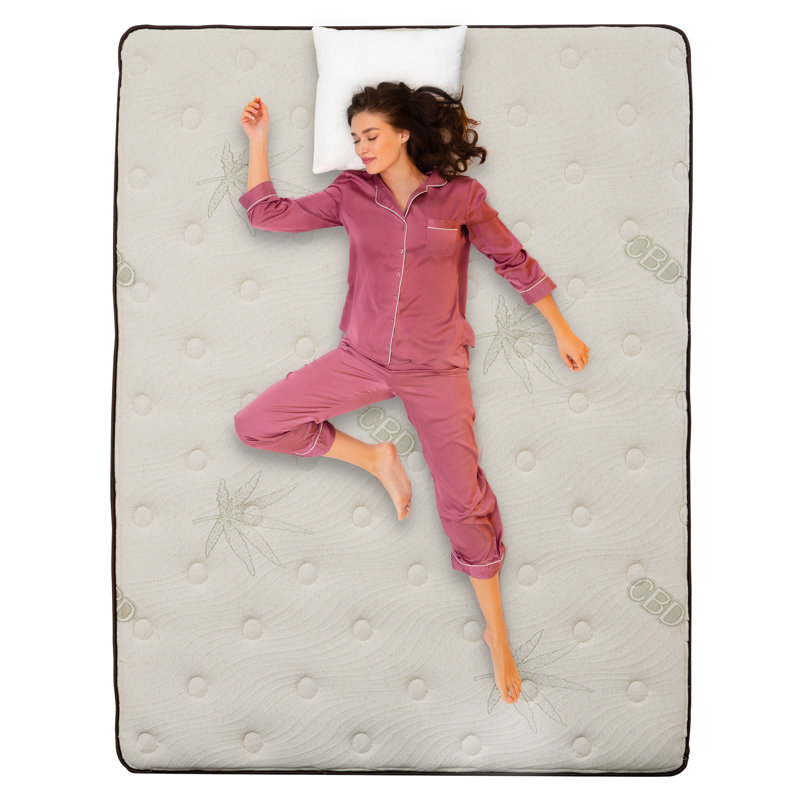  Matelas orthopédique avec matelas matelassé ferme de 12,5 pouces, Grand lit