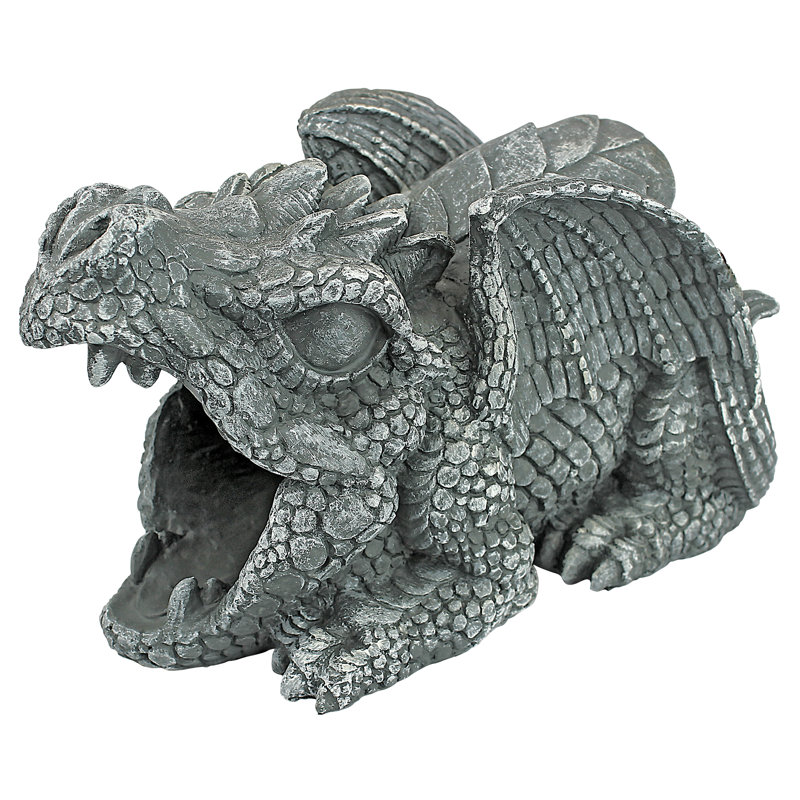 Darian the Dragon Gutter Guardian Downspout Statue