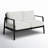 Armando 51” Aluminum Outdoor Loveseat with Sunbrella Cushions-1166644303-1150945330