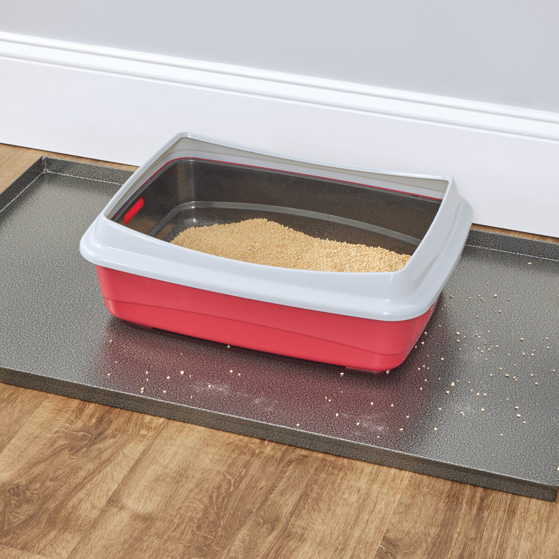 24-Inch Gray Metal Dog Crate Replacement Pan