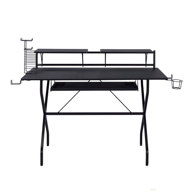 Rectangular Computer Desk With Keyboard Tray(Desk)
