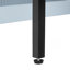 Table de salle à manger extensible avec 3 rallonges amovibles, table mobile pour îlot roulant avec prise de courant, armoire avec rangement-789013971