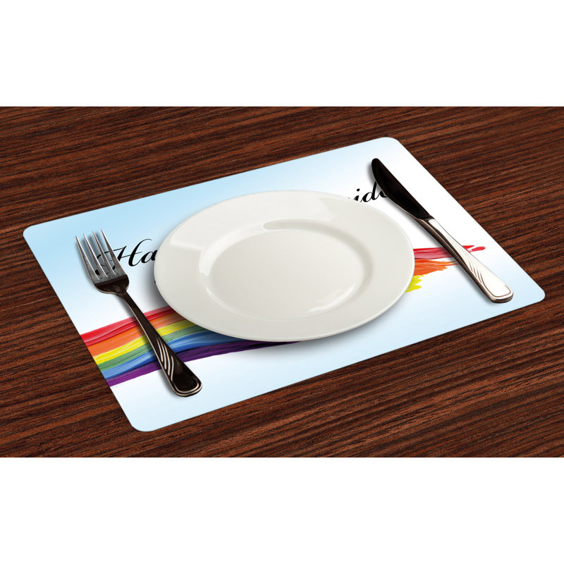 Polyester Abstract Rectangle Placemat
