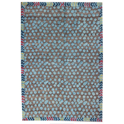 Nassirah Polka Dots Hand Woven 178cm X 252cm Area Rug