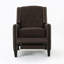 Chaise à dossier en tissu Classic Coffee