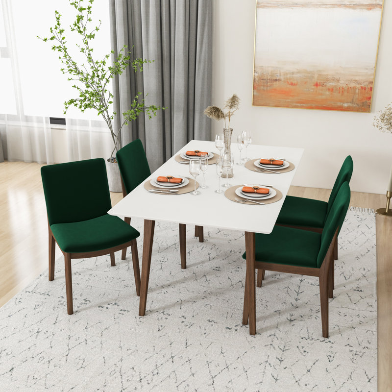 Ensemble repas pour 4 personnes Dipson, Vert, Blanc