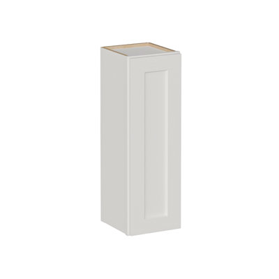 Armoire murale 12 po en bois massif blanc avec 2 tablettes réglables prêtes à assembler pour la cuisine, la salle de bain, la buanderie et le garage (l 12 po x P 12 po x H 36 po)