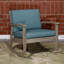 Chaise berçante en bois massif avec coussins Buecker-43778143-43778149