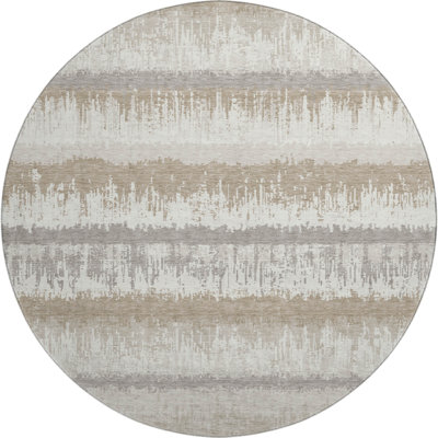 Premium Machine Washable Jahnke AMF1013 Stripes Rug