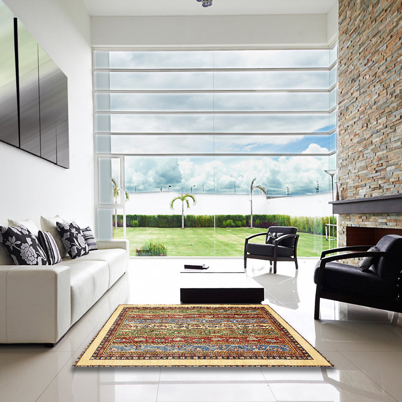 Tapis abstrait moderne 541, Carré 3 pi
