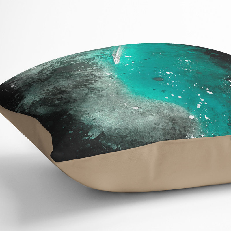 Square Throw Cushion, 55cm H x 55cm W x 20cm D, Stone