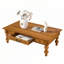 Table basse rectangulaire en bois avec tiroir de rangement-1389032887