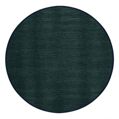 Machine Washable Solid Blue Area Rug