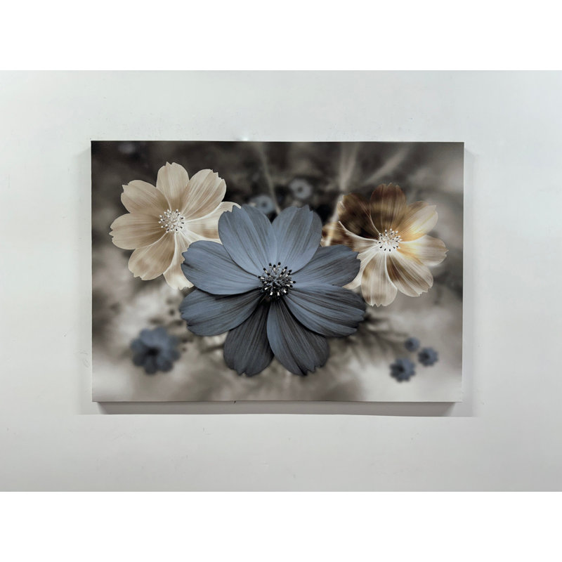 Art mural floral moderne sur toile de coton 3D moderne pour ajouter une touche contemporaine à vos murs, H 10 po x l 14 po