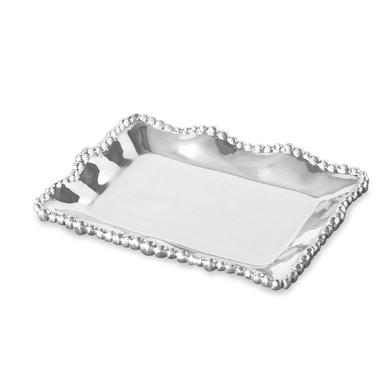 Giftables Aluminum Decorative Tray, 1" H x 7" L x 5.5" W