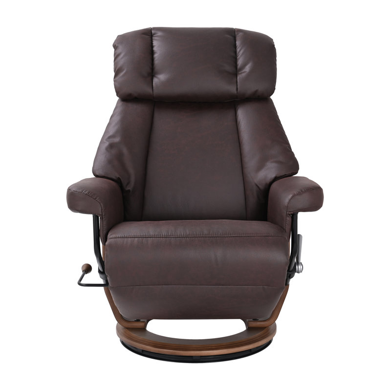 Fauteuil inclinable pivotant rembourré - pivotant à 360 °, inclinable à 147 ° et repose-pieds rabattable
