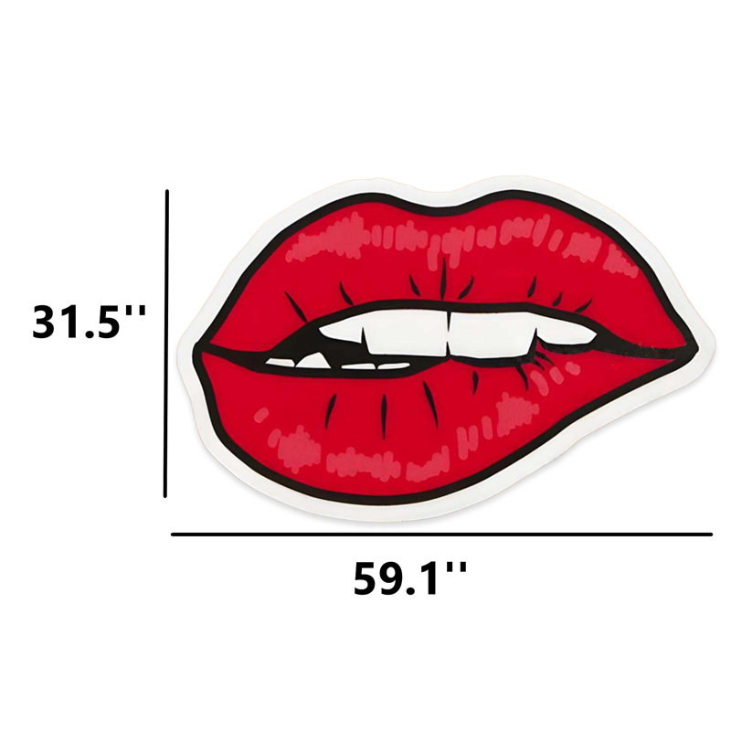 Tapis décoratif Pop Art Kiss