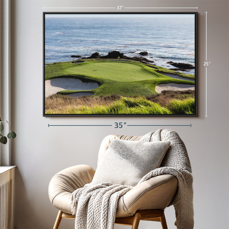 «Pebble Beach Golf Turf», reproduction sur toile, H 37 po x l 25 po