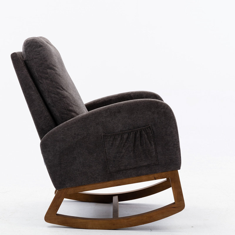 Chaise berçante Abhimanyu, Gris foncé