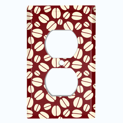 Patterned 1 - Gang Duplex Outlet Standard Wall Plate