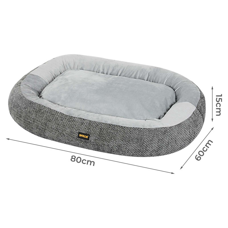 Orthopedic Polyester Pet Bed, Medium (15cm H x 80cm W x 60cm D)