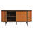Coralie Curved Vegan Leather Oval Sideboard