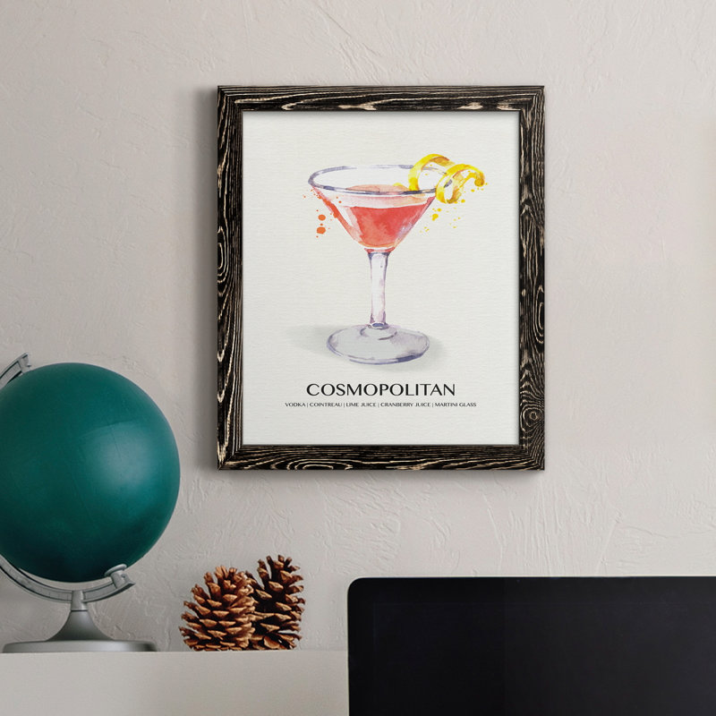 Cosmopolitan - cadre photo, impression sur toile, Noir, H 44 po x l 31 po x P 1 po