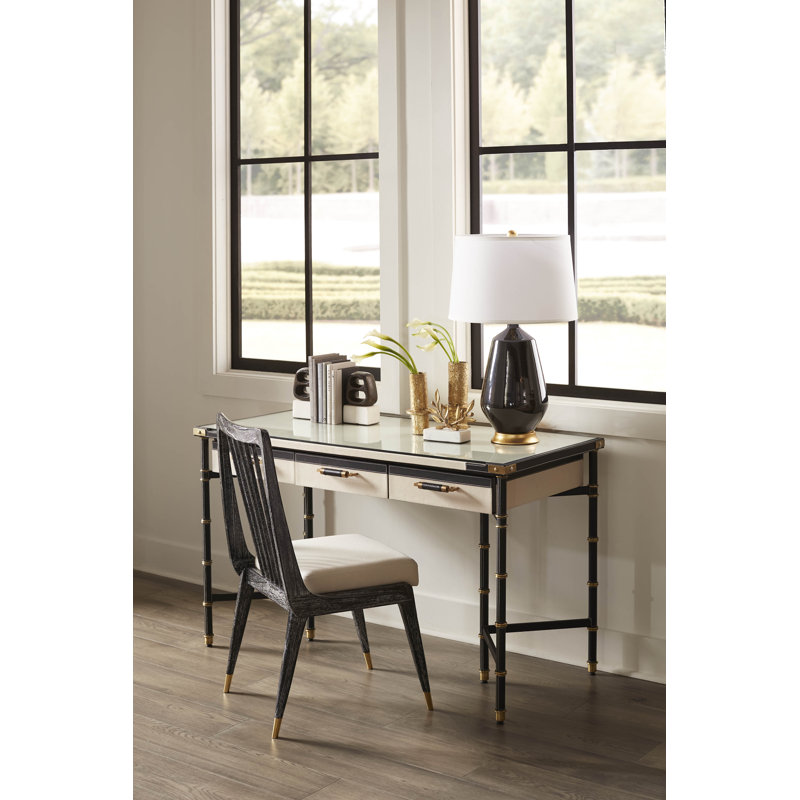 Fiona Upholstered Dining Chair, Jet Black
