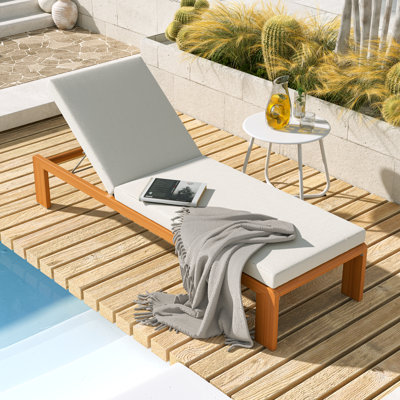 Riyadh All Aluminum Adjustable Teslin Lounger With Removable Cushion