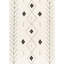 Moroccan Wool Southwestern Area Rug in Ivory/Black-92657839