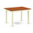 Norfolk Kitchen Table - a Rectangle Wooden Table Top with Butterfly Leaf, Buttermilk & Cherry