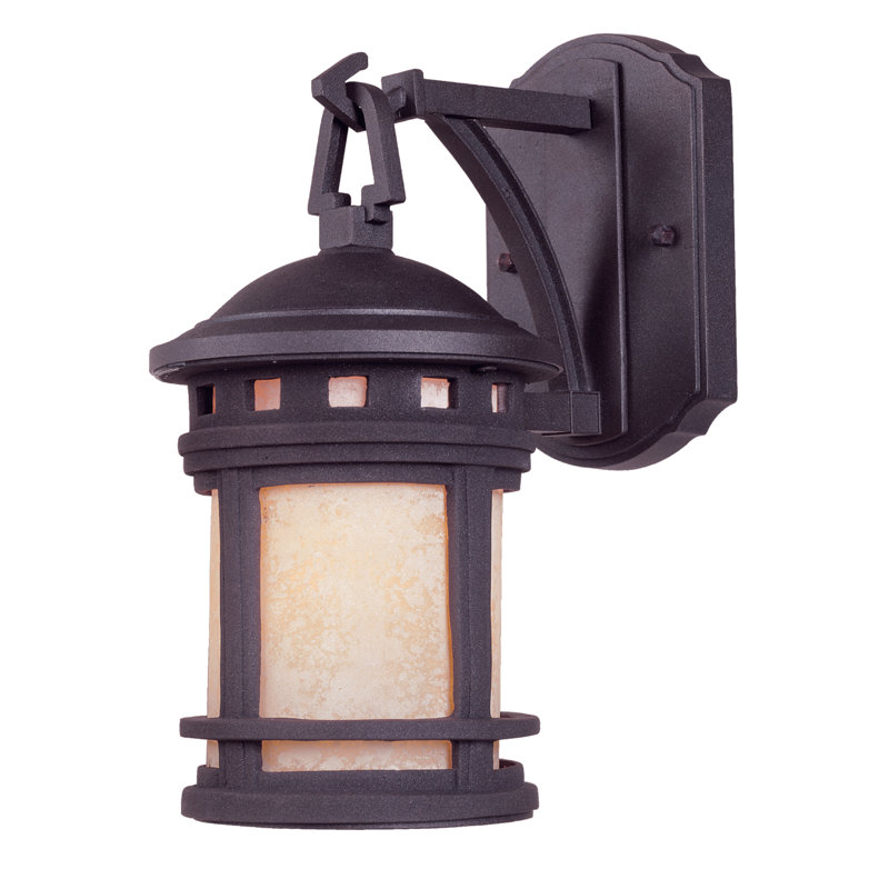 Lisette 1 - Bulb Outdoor Wall Lantern, Oil Rubbed Bronze, 11.25" H x 5.5" W, Seedy