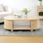 TABLE LATÉRALE DE RANGEMENT OVALE EN MDF