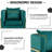 Velvet Modern Barrel Accent Chair with Pillow-1230713413