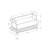Modern Entryway Bench With Shoe Rack, 42" Rectangular, Taupe, Black Metal Taupe For Entryway, X 16", Storage Compartment,