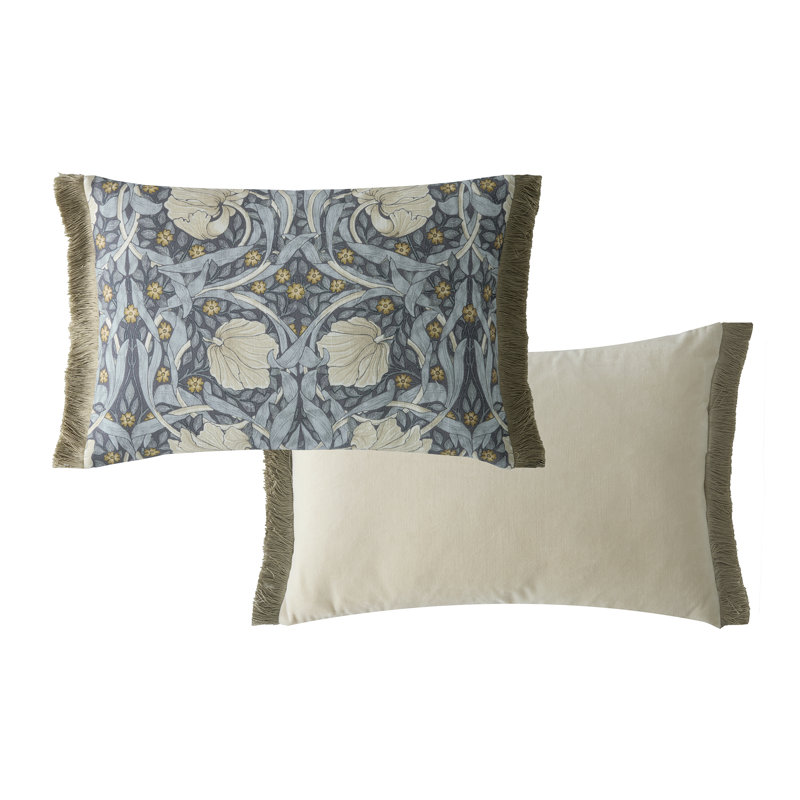 Floral Blue Cushion, Rectangle 40cmH x 60cmW
