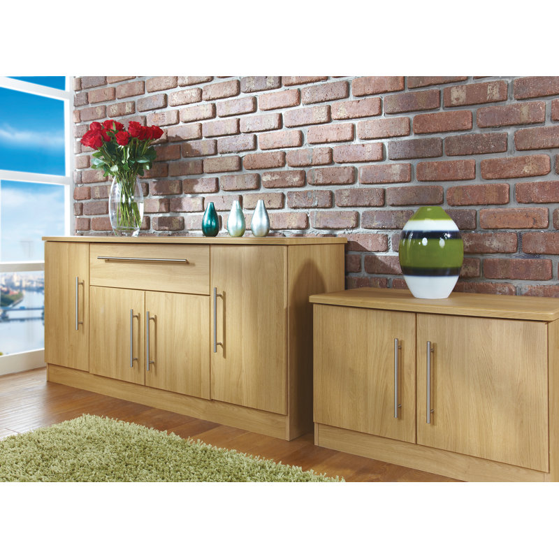 Fully Assembled Daryl Combi Chest, Modern Oak