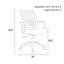   Bureau rectangulaire, poste de travail avec banc et fauteuil de bureau-116574434-116574431