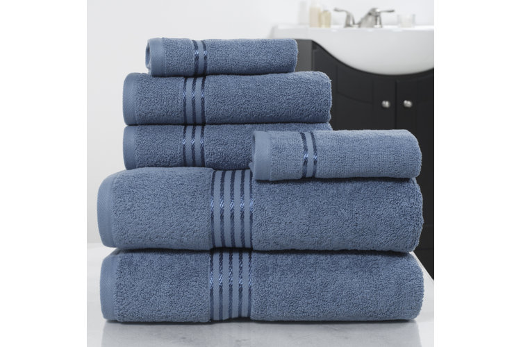 6 Piece 100% Cotton Towel Set